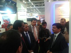 Mr Satyanarayan (Chairman PetroTech 2014) and other ONGC officials visited the stall and discussed C2C's credentials with the CEO